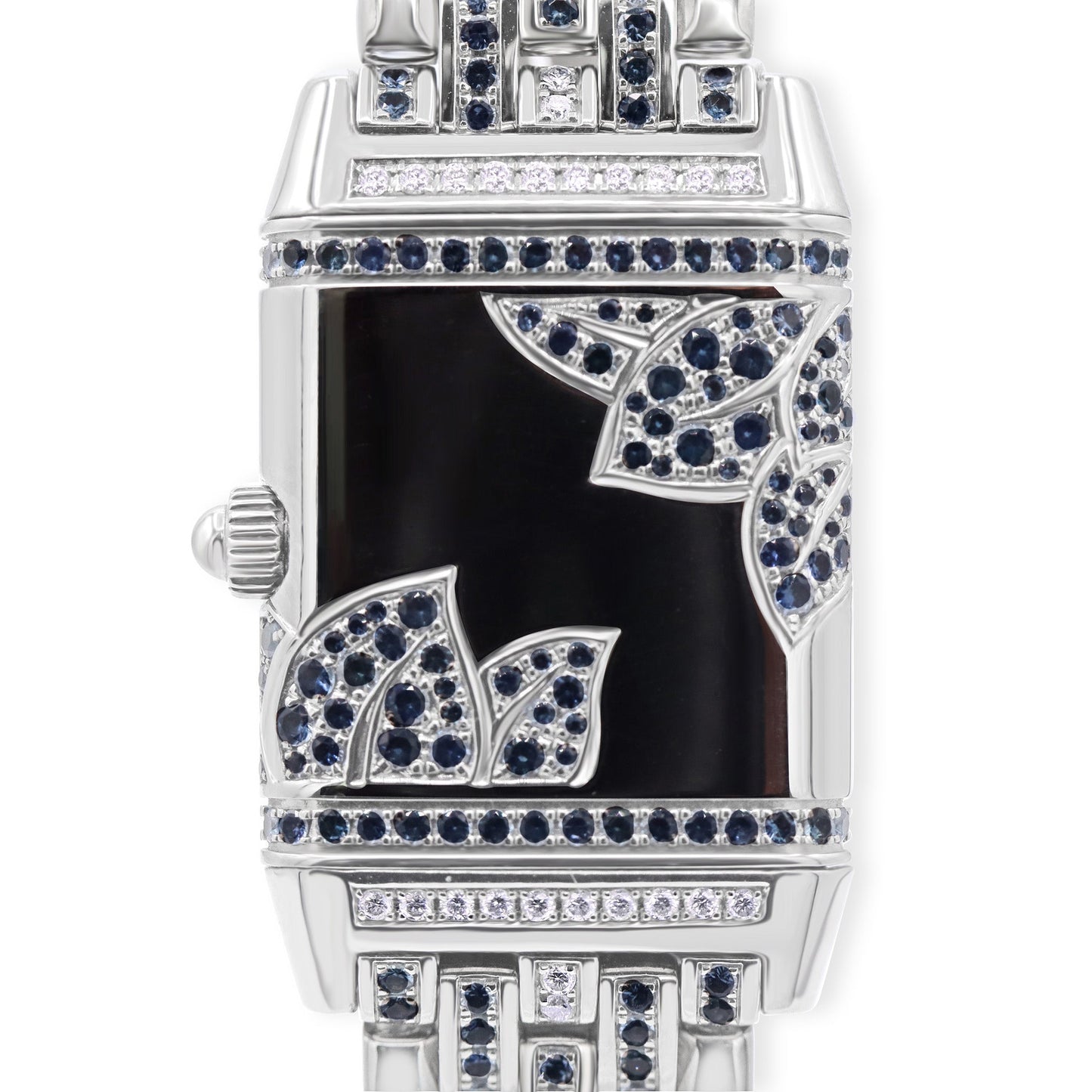 REVERSO FLORALE 18K WHITE GOLD WITH SAPPHIRES
