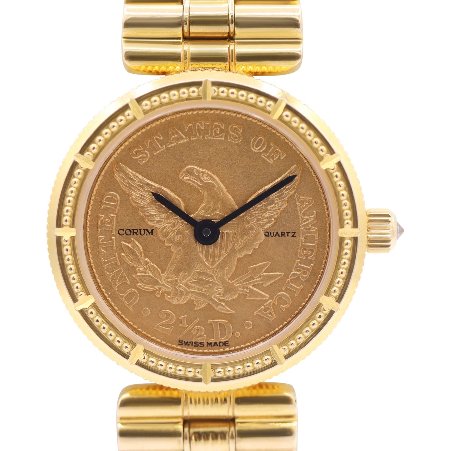 COIN 1840 18K YELLOW GOLD 2 1/2 DOLLARS LADIES