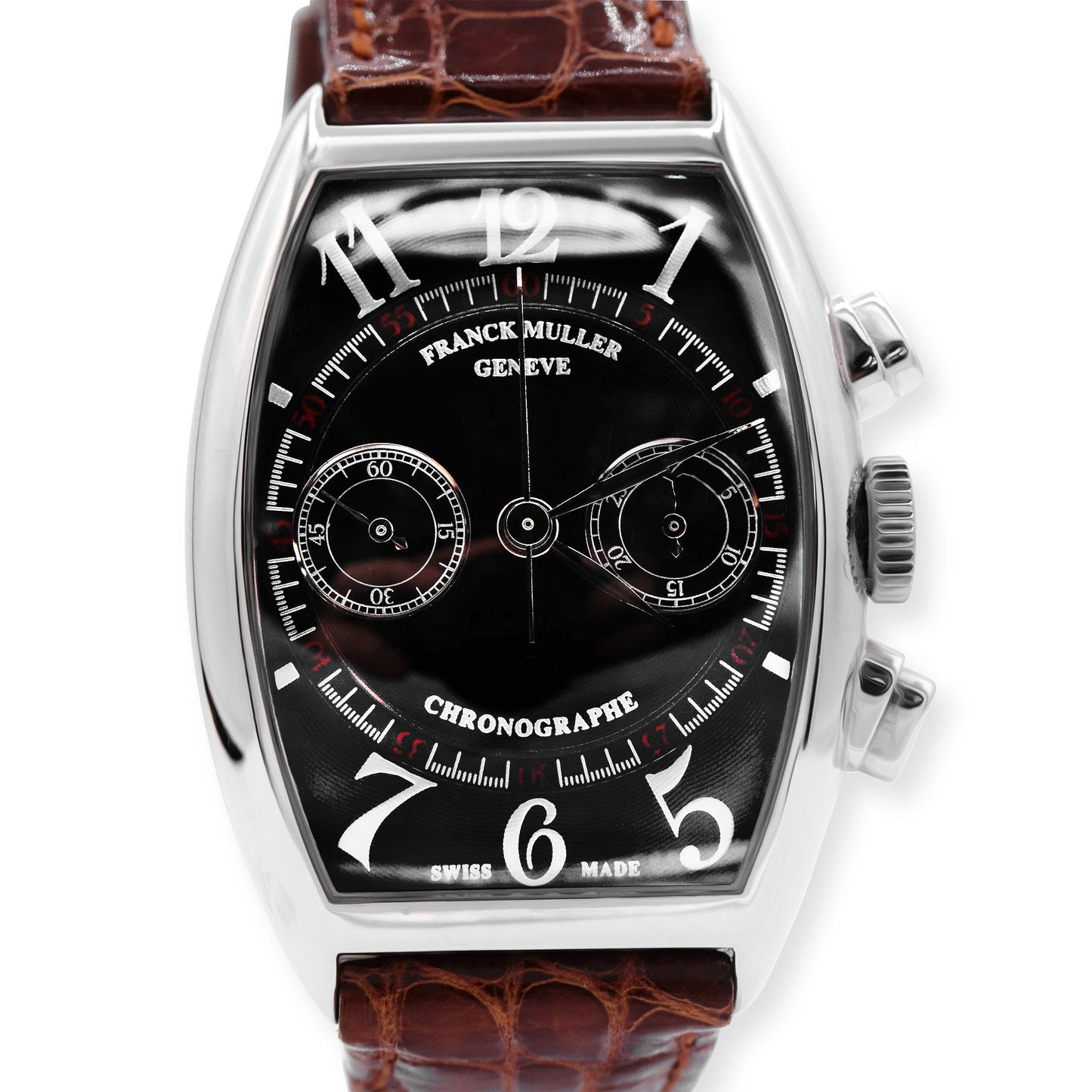 CASABLANCA, 18K WHITE GOLD, BLACK DIAL