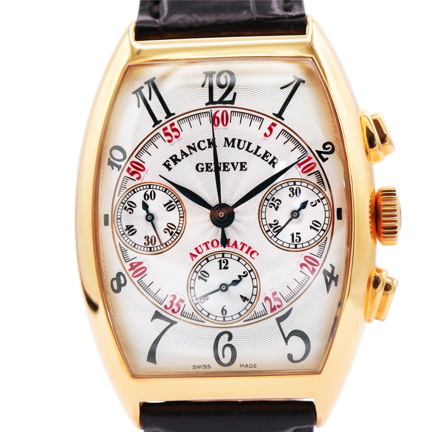 MASTER CALENDAR CHRONOGRAPH 18K YELLOW GOLD SILVER DIAL