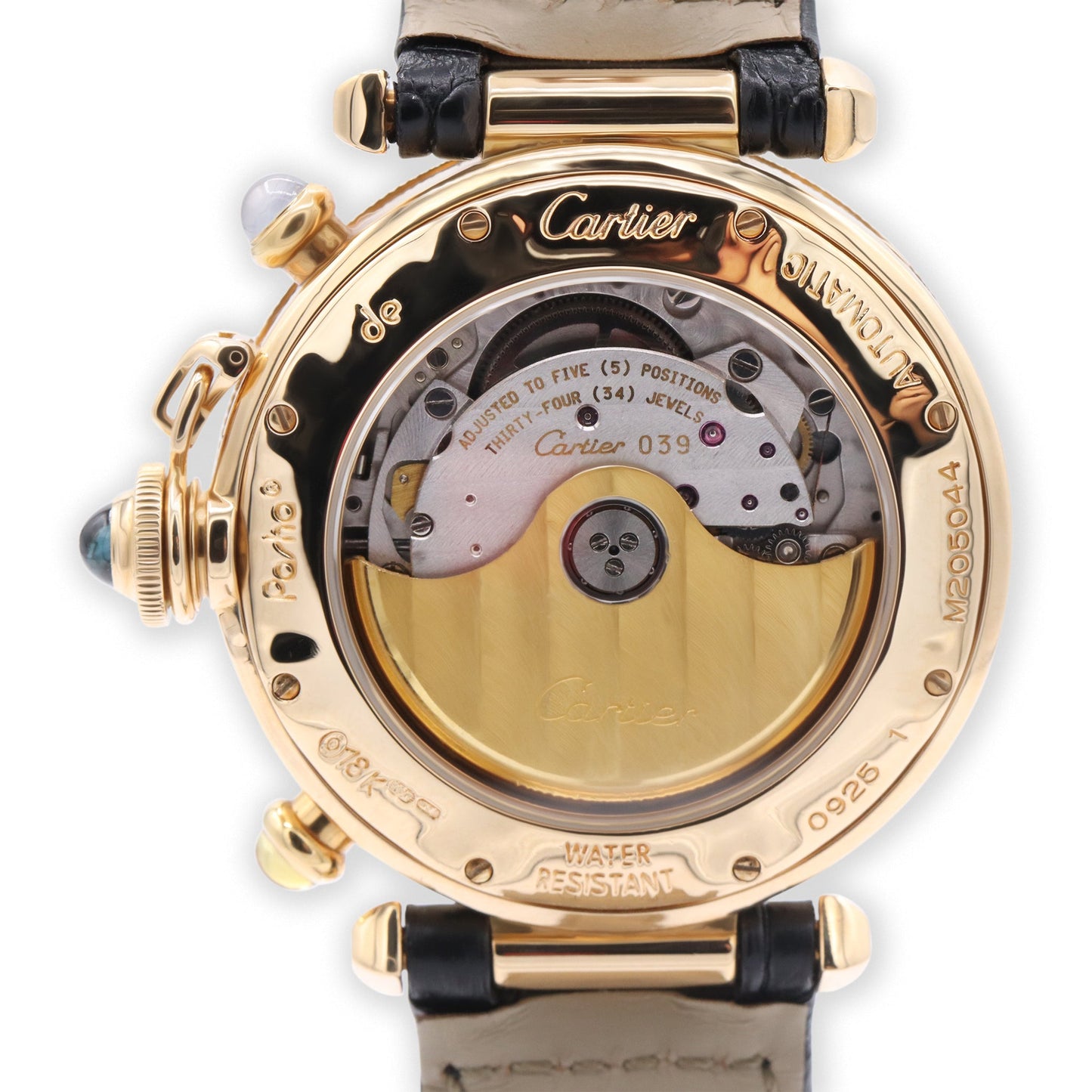 YG TRIPLE TIME ZONE WRISTWATCH WITH DATE AND MOON PHASE