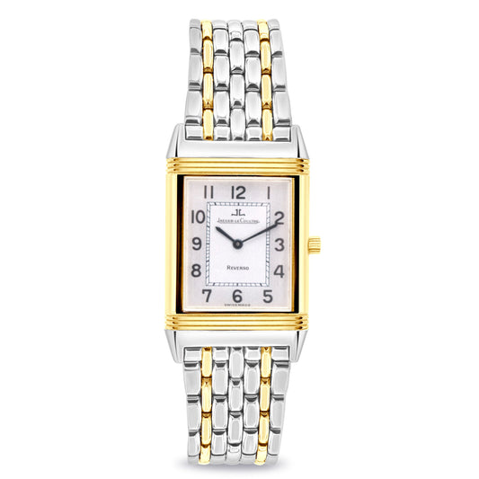 REVERSO CLASSIQUE TWO-TONE, SILVER DIAL
