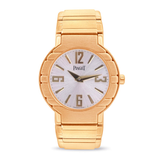POLO LADIES 18K YELLOW GOLD, QUARTZ SILVER DIAL