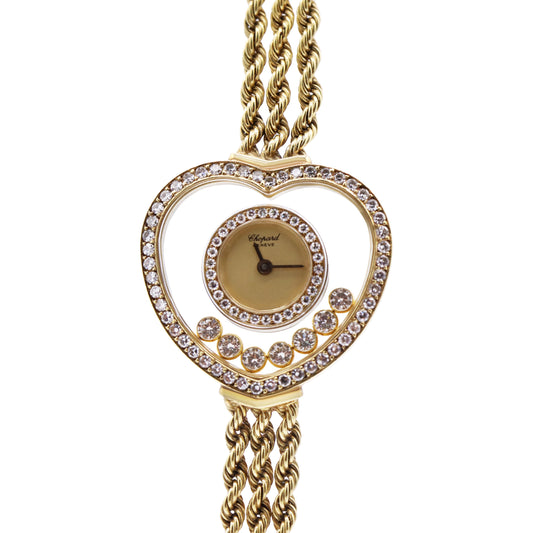 HAPPY DIAMONDS 18K YELLOW GOLD HEART SHAPE