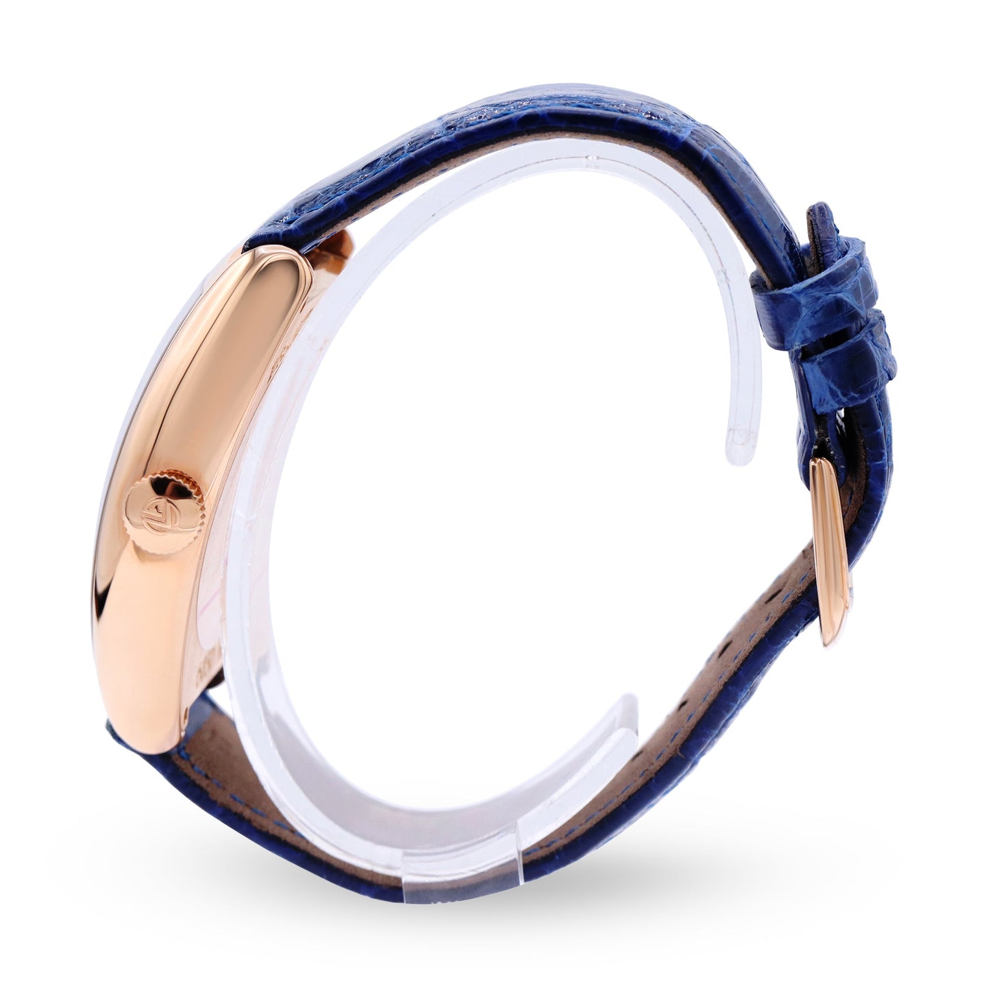 MASTER BANKER 18K ROSE GOLD, BLUE DIAL