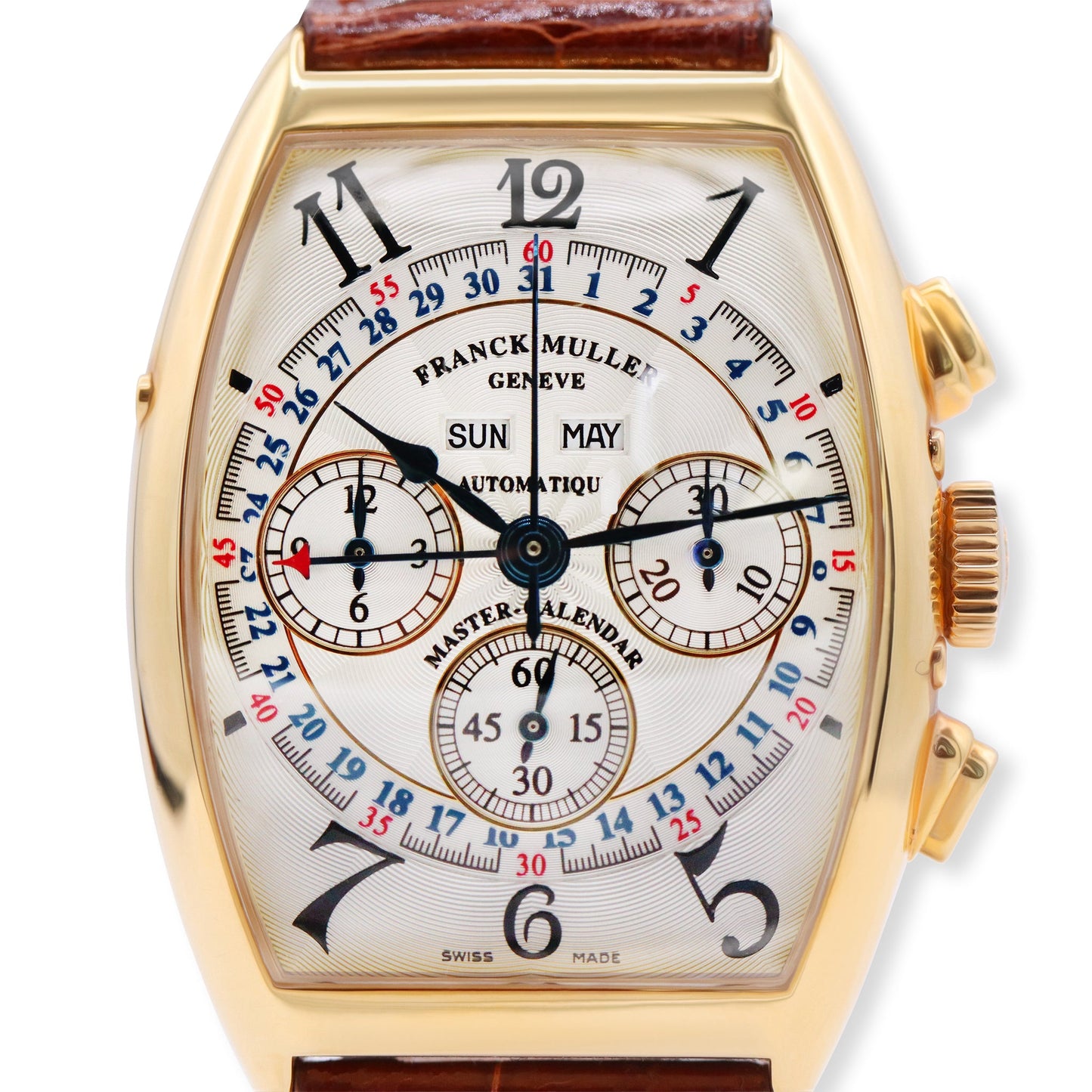 MASTER CALENDAR MAGNUM 18K YELLOW GOLD, SILVER DIAL
