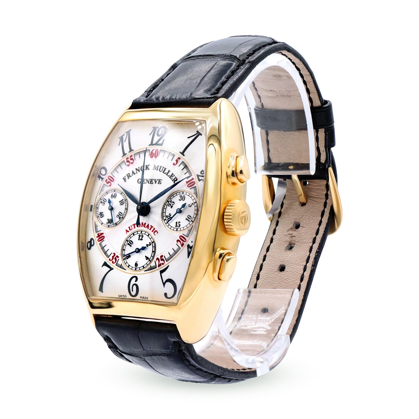 MASTER CALENDAR CHRONOGRAPH 18K YELLOW GOLD SILVER DIAL