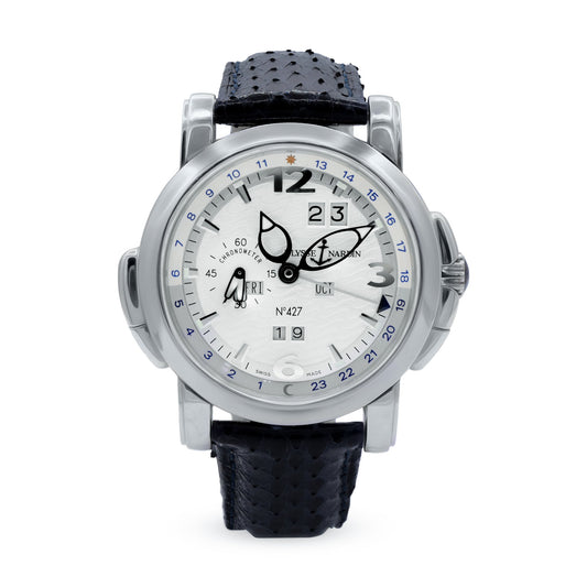 DRAFT Dark Blue Band with Platinum Dial 329-60 N.427