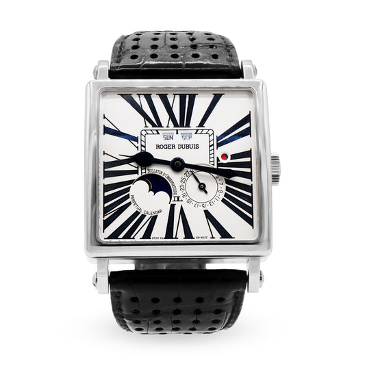 GOLDEN SQAURE PERPETUAL CALENDER, WG, D.