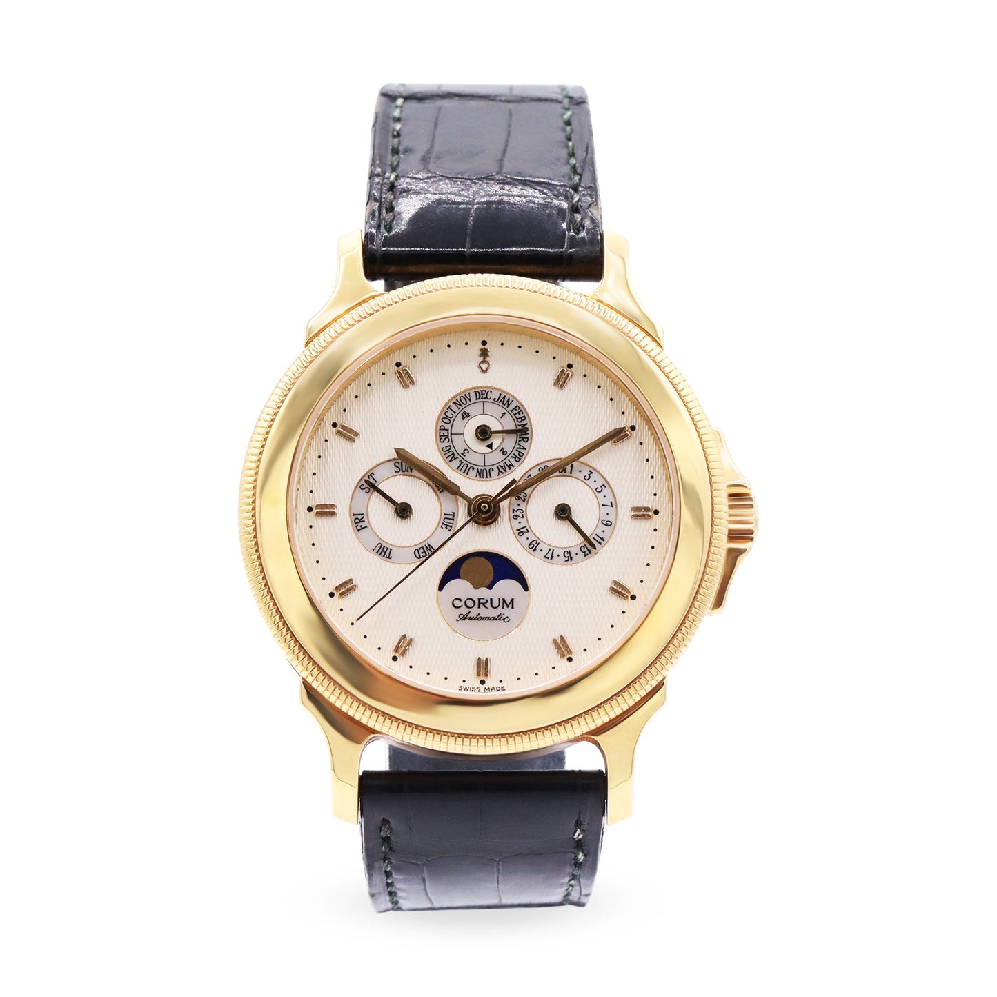 LIMITED EDITON 18K YG AUTOMATIC PERPETUAL CALENDAR WRISTWATCH WITH MOON PHASE