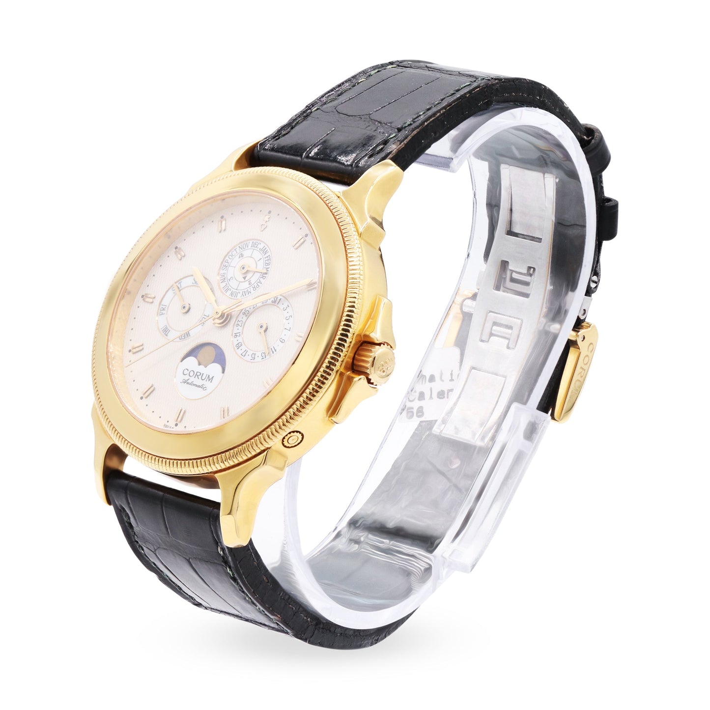 LIMITED EDITON 18K YG AUTOMATIC PERPETUAL CALENDAR WRISTWATCH WITH MOON PHASE